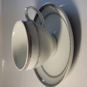 ADELINE fine porcelain teacup and saucer